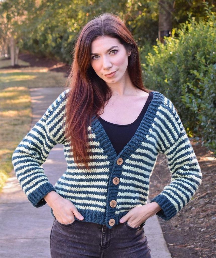 Missguided Knitted Bolero striped pattern casual look Fashion Knitwear Knitted Boleros 