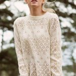 Free Knit Pattern for a Ladies Lace Sweater