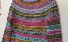Free Knitting Pattern for a Around the World Sweater