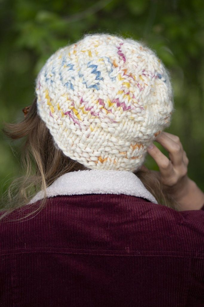 Free Knitting Pattern for a Bulky Basketweave Hat