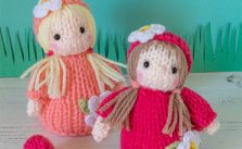 Free knitting pattern for a strawberry fairy