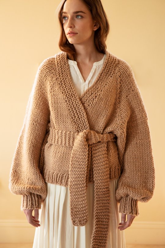 Free loose cardigan knitting pattern