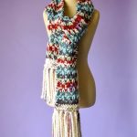 Free Knitting Pattern for a Kaleidoscope Scarf
