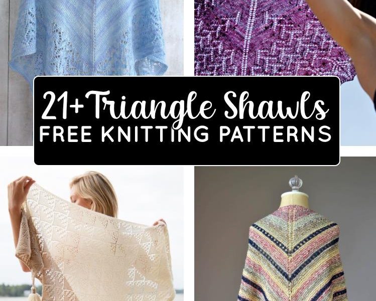 21+ Free Triangle Shawl Knitting Patterns