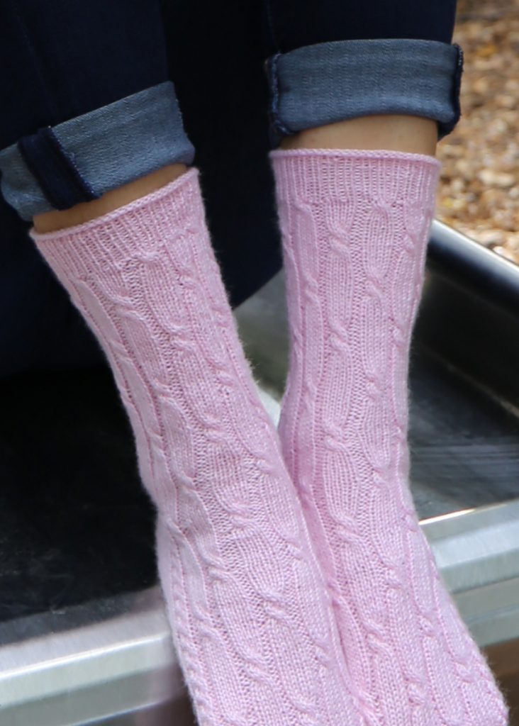 Free Cable Pattern Sock Knitting Patterns