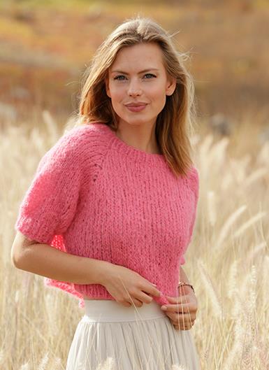 Free Knitting Pattern for a Cropped Sweater