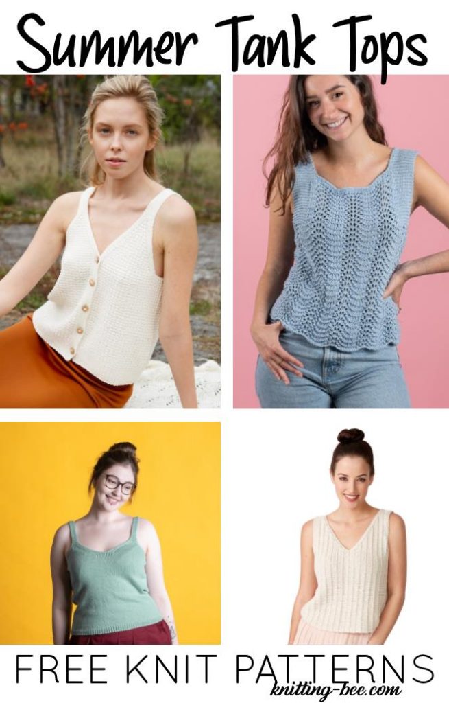 Free Knitting Pattern for Summer Tank Tops 2020