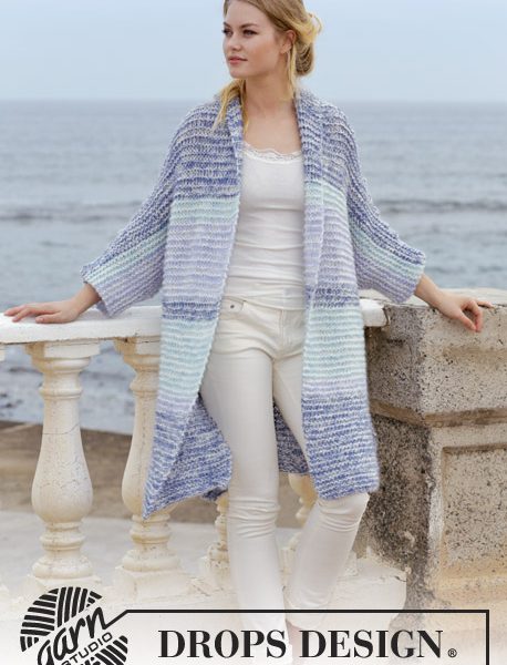 Free Knitting Pattern for a Garter Stitch Jacket