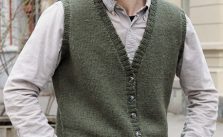 Free Knitting Pattern for a Man’s Classic Vest