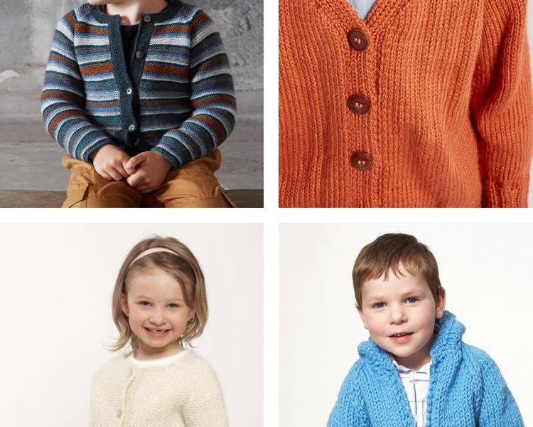 12 Free Knitting Patterns for Children’s Cardigans