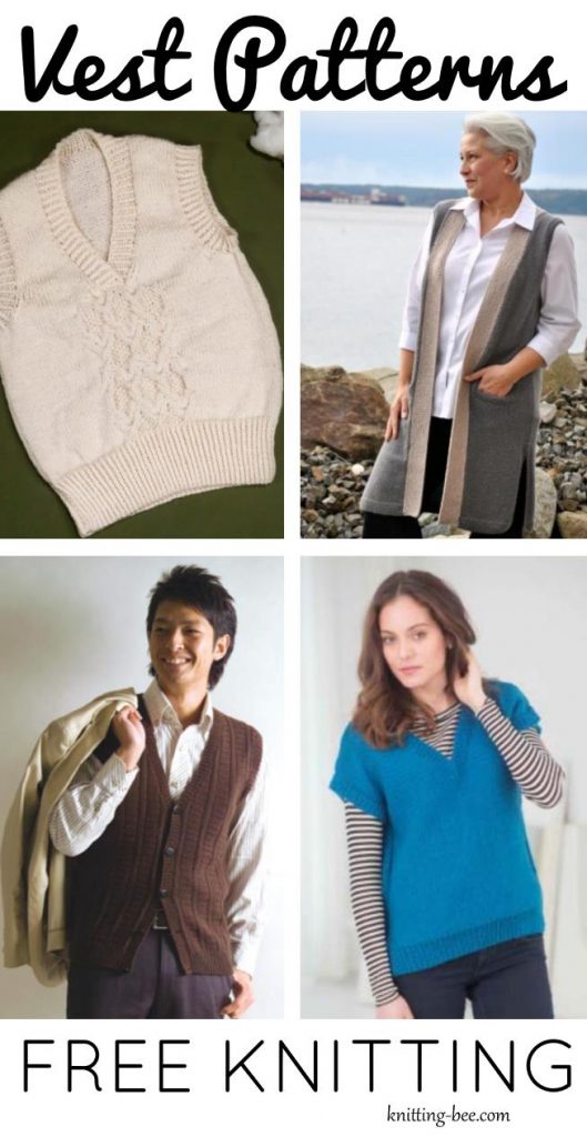 Free Knit Vest Patterns for Adults