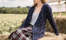 Free Knitting Pattern for a Cabled Coat