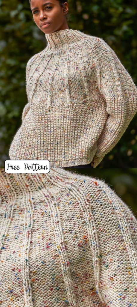 Free Knitting Pattern for a Circle Knit Pullover