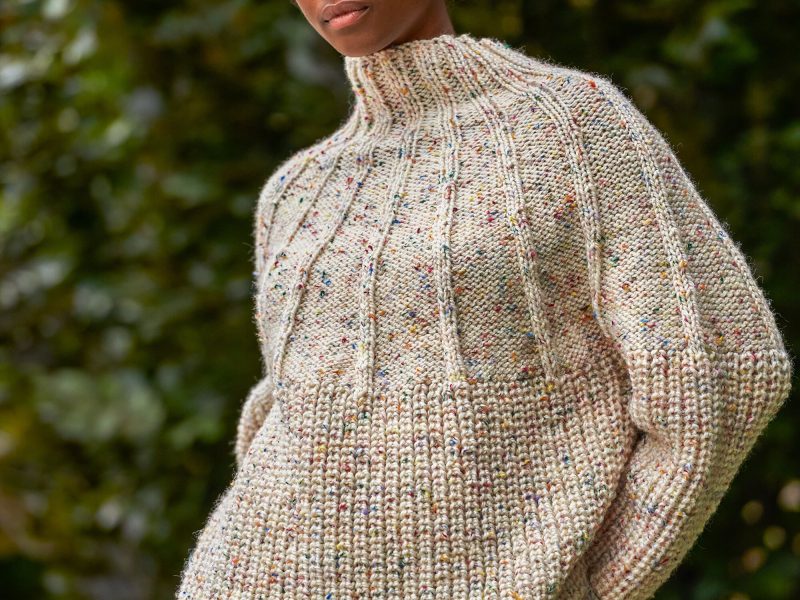 Free Knitting Pattern for a Circle Knit Pullover