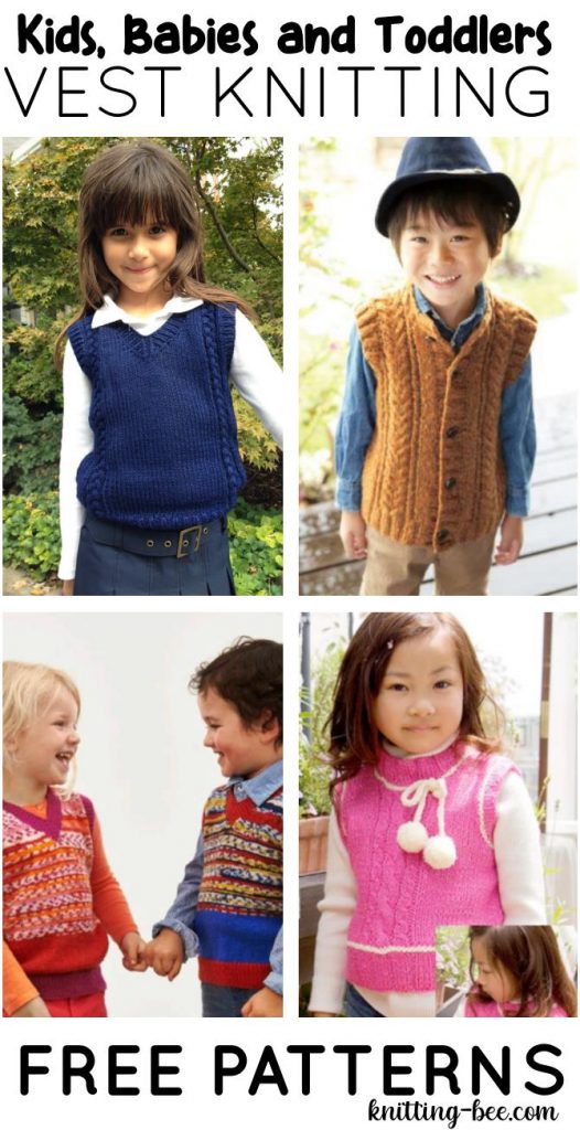 Free Vest Knitting Patterns for Babies, Toddlers and Kids