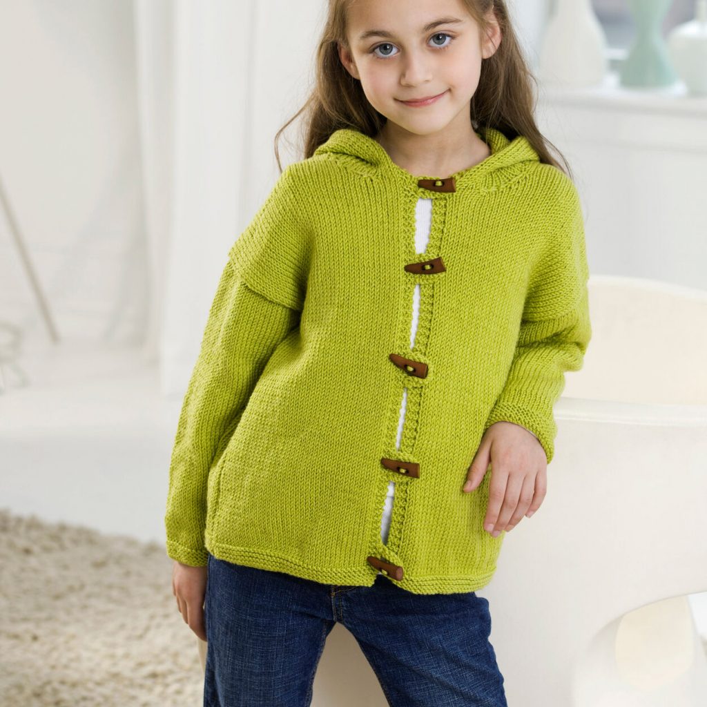 Free knit pattern for a child's jacket