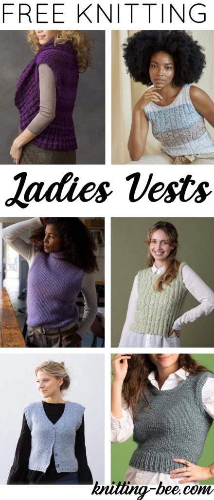 14 Free Vest Knitting Patterns for Women