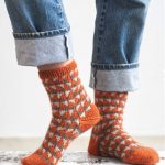 Free Knit Pattern for Patterned Warm Socks