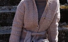 Free Knit Pattern for a Belted Jacket