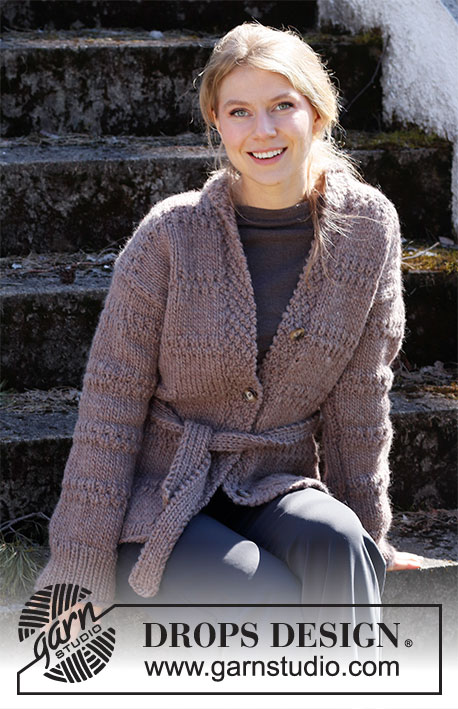 Free Knit Pattern for a Belted Jacket