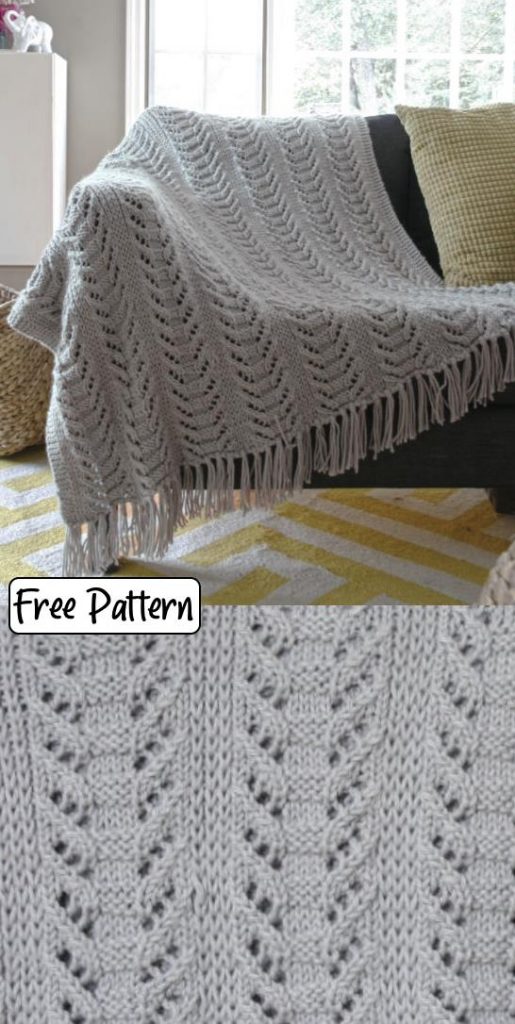Free Knit Pattern for a Cable Illusion Pattern