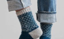 Free Knitting Pattern for 2 Color Socks