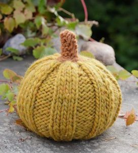 Free Knitting Pattern for Halloween Pumpkins