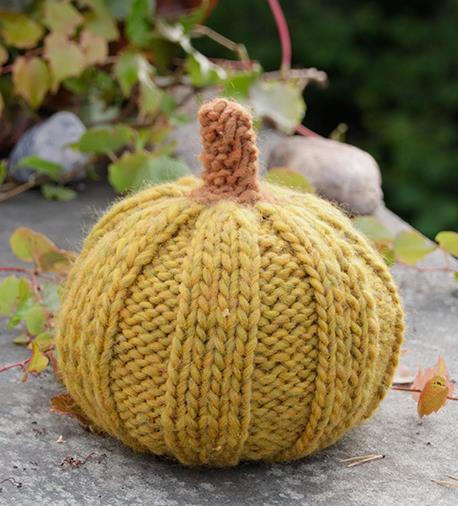Free Knitting Pattern for Halloween Pumpkins
