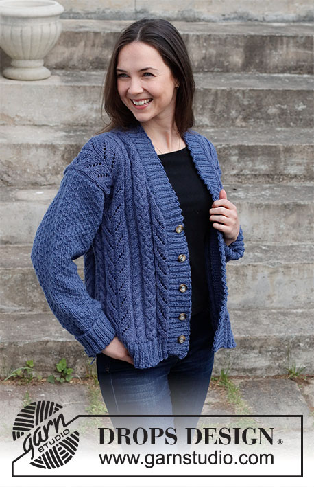 Free Knitting Pattern for a Cabled Concerto Cardigan