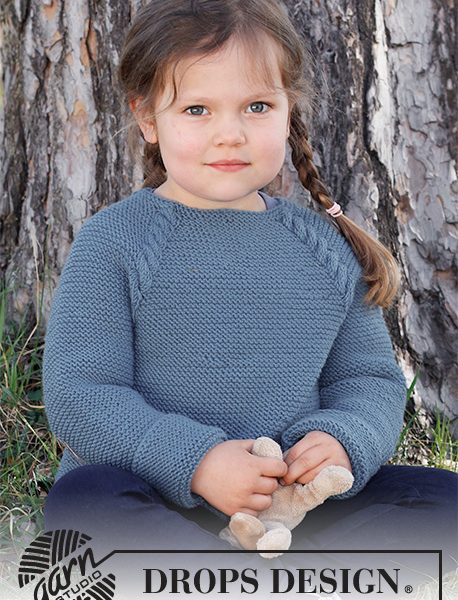 Free Knitting Pattern for a Child’s Raglan Jumper