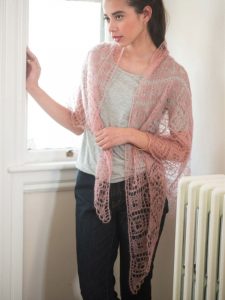 Free Knitting Pattern for a Light and Dreamy Lace Shawl