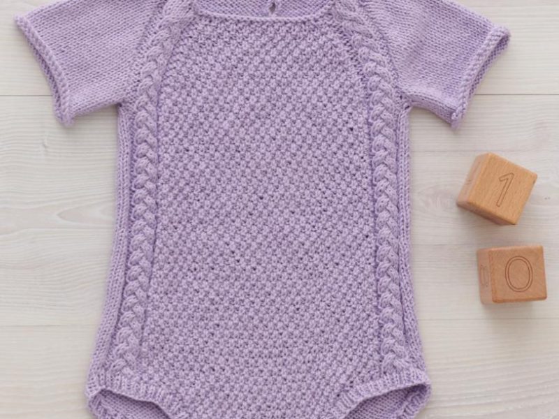 Free Knitting Pattern for a Summer Baby Romper