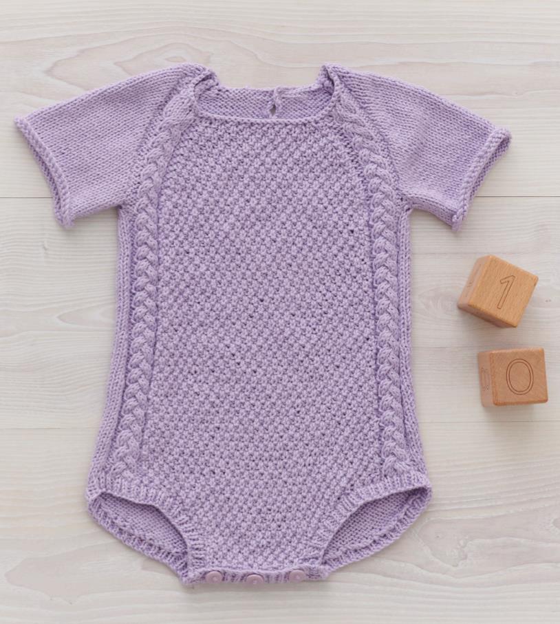 Free Knitting Pattern for a Summer Baby Romper