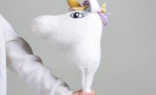 Free Knitting Pattern for a Unicorn Horse Toy