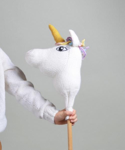 Free Knitting Pattern for a Unicorn Horse Toy