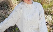 High Neck Raglan Sleeve Sweater Pattern