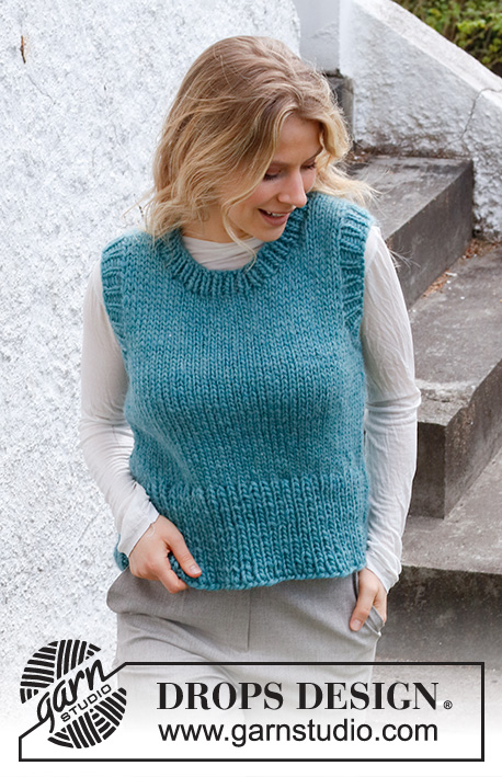easy free vest knit pattern for women