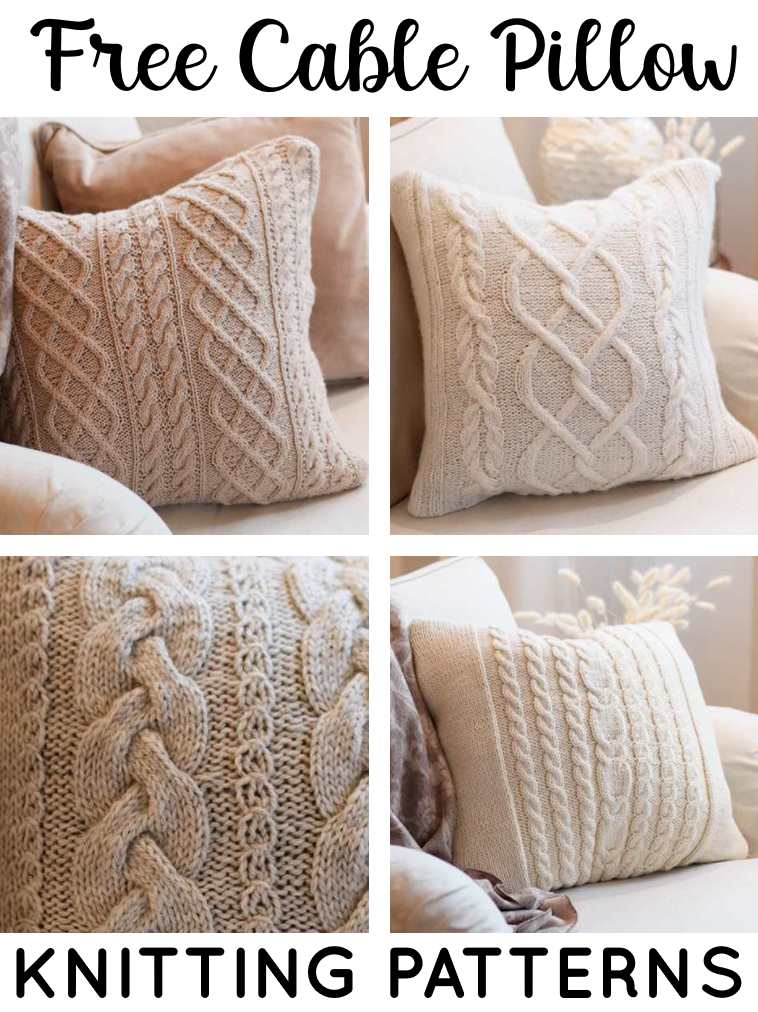 Free Cable Knit Pillow Patterns