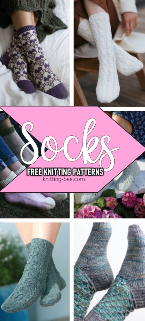 Free knitting patterns for ladies socks.