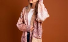 Free Knitting Pattern for a Dropped Shoulder Cardigan