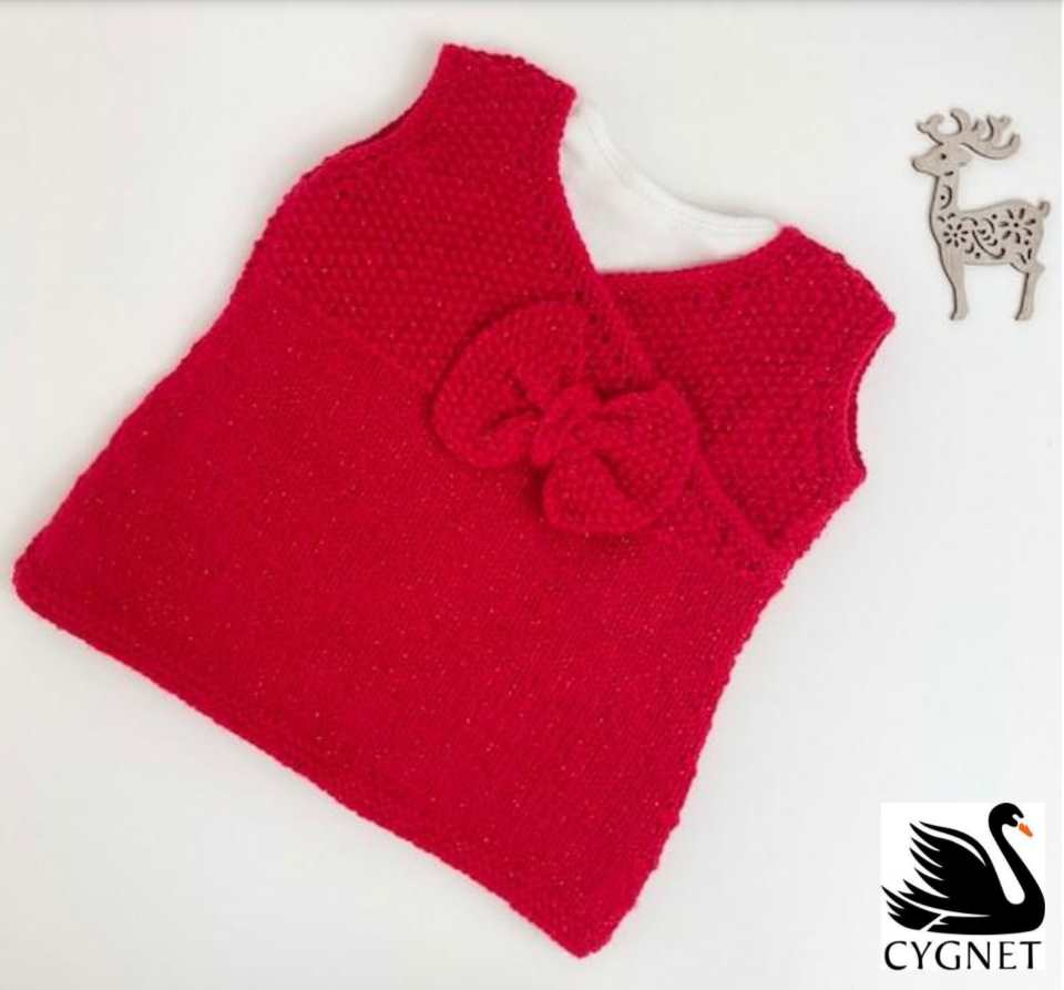 Free knit pattern for a cute girls top