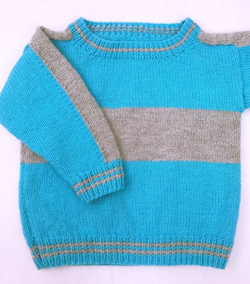 Free knit pattern for easy child's sweater
