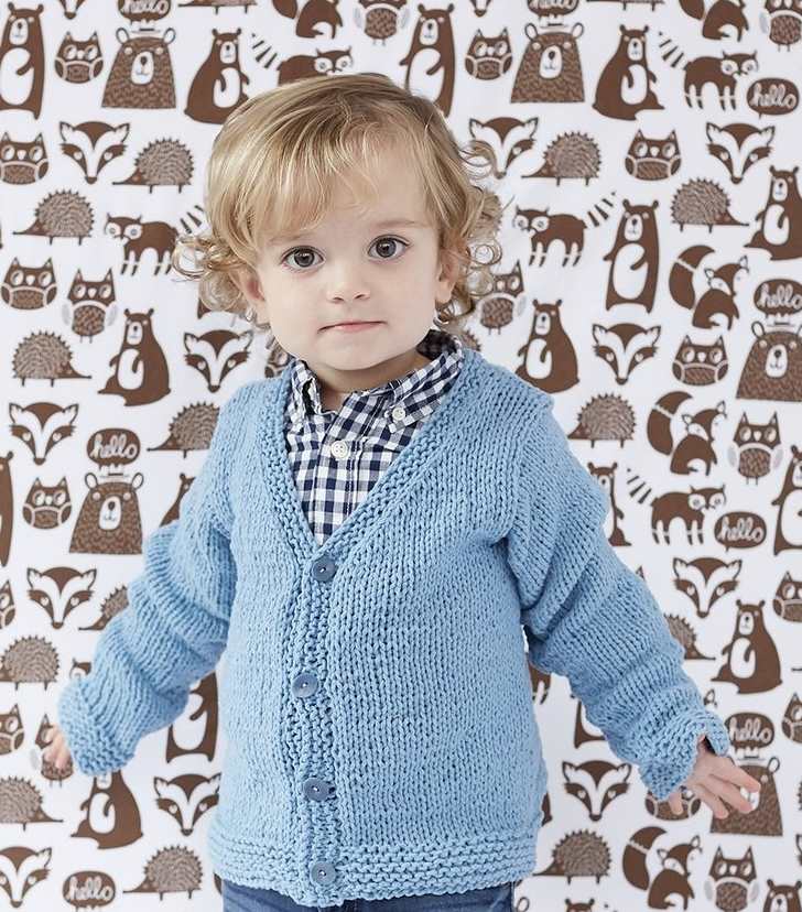 Free knitting pattern for a child's cardigan 2021