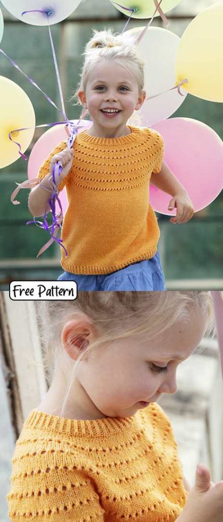 Free knitting pattern for kids t shirt
