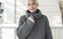 Free Knitting Pattern for a Chunky Garter Stitch Sweater