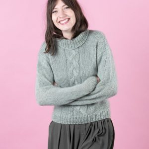 Free Cute Cable Sweater Knitting Pattern