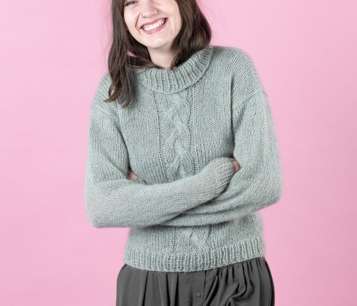Free Cute Cable Sweater Knitting Pattern