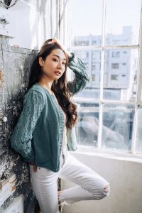 Free-Knitting-Pattern-for-a-Cable-and-Lace-Sleeve-Cardigan