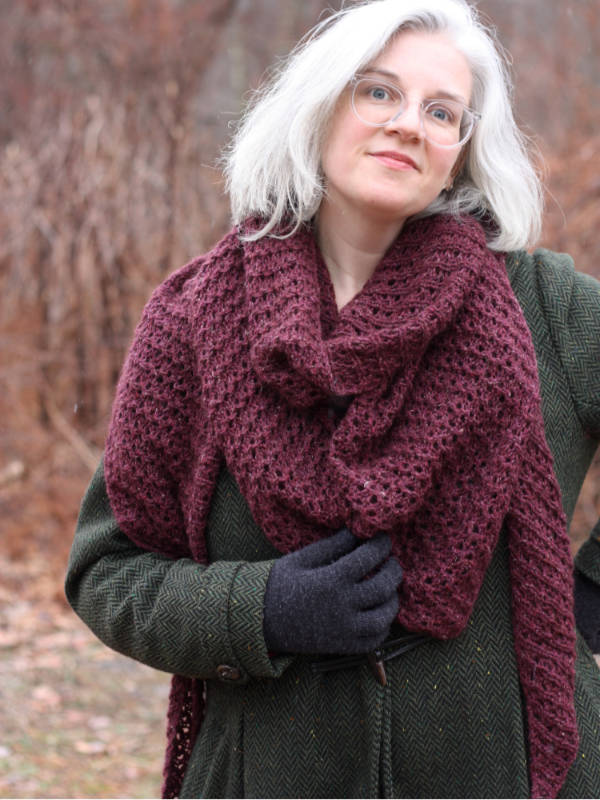 Free Long Eyelet Scarf Knitting Pattern