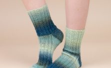 Free Rib Stitch Sock Knitting Pattern